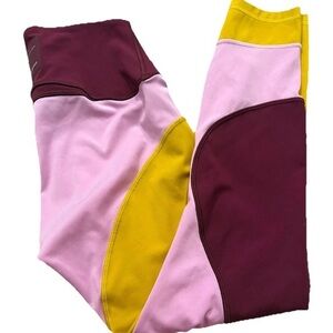 lululemon athletica Pink and Yellow Leggings